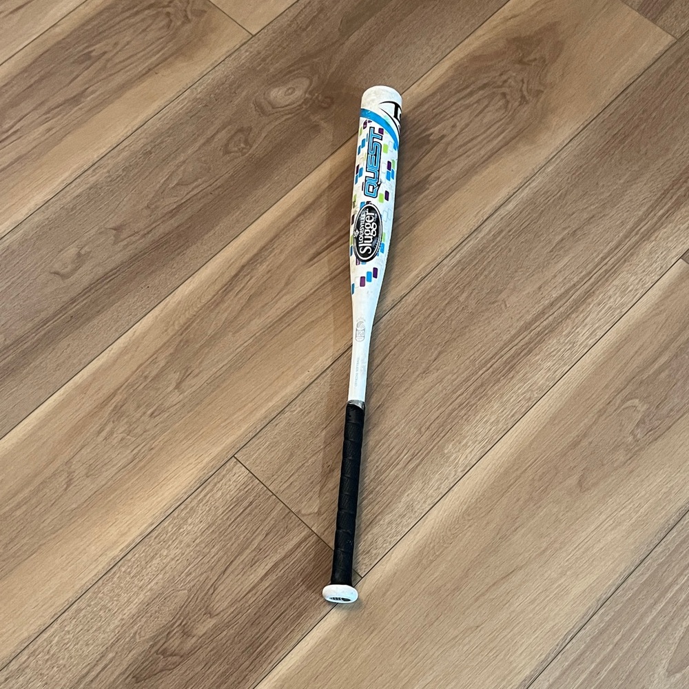 Louisville Slugger LXT Youth Softball Bat - White with Blue, & Purple Accents
